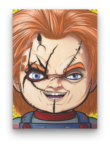 Cuadro Decorativo En Canvas Chucky Buen Chico 28 X 41 Cm -04