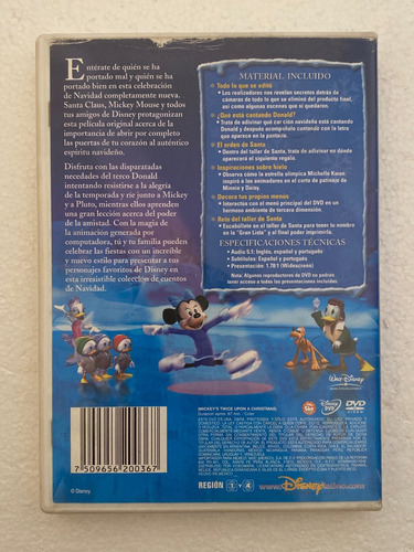 Dvd Original Disney Mickey Y Sus Amigos Juntos Otra Navidad (Usado)