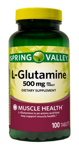 L-glutamina X500mg X 100tb - g a $230