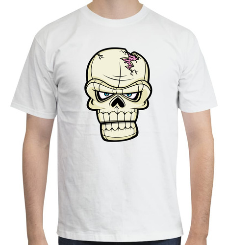 Playera Diseño Skull Brain - Cráneo - Halloween