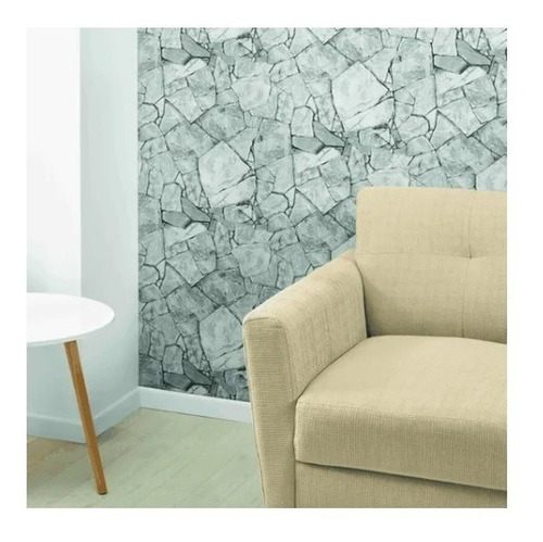 Imagen 1 de 2 de Tapiz Adherible Cantera Nuevo Vinil Rollo 1 Pieza Pared
