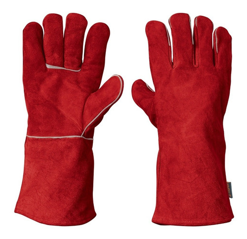 Guante Soldador Cuero Rojo 36cm Truper K37