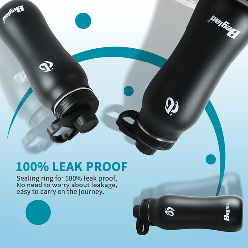 Botella De Agua De Metal De 32 Oz Thermos, Botellas De ...