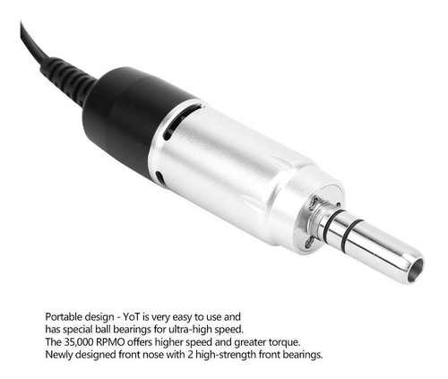 Dental Lab Micromotor Handpiece 35000rpm Pulido Eléctrico