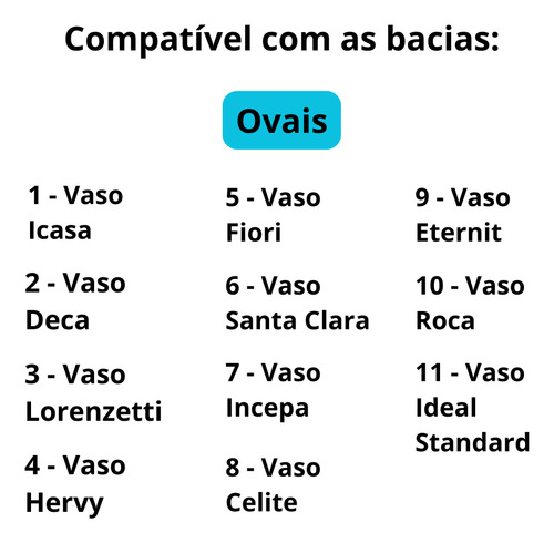 Assento Tupan Oval universal retire e limpe Branco Liso Retire Limpe Com Fechamento Suave