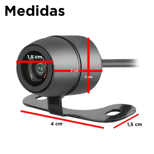 Câmera De Ré Borboleta Embutir Jr8 4k System Alta Definição