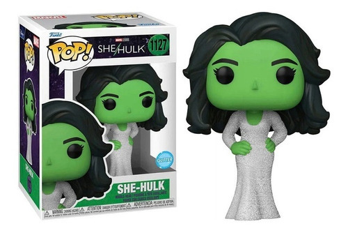 Funko Pop She-hulk In Gala Dress With Glitter