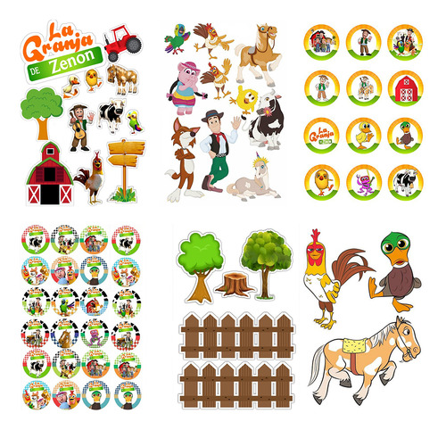 Kit Imprimible Stickers 555 Jpg Dibujos Animados Plancha