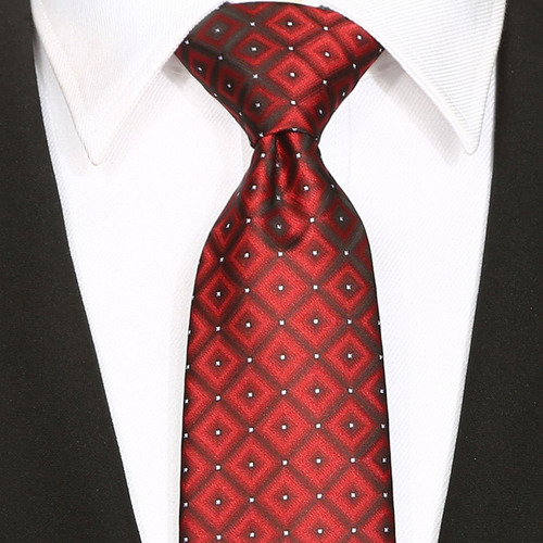 Kissties Conjunto De Corbata Roja Burdeos Corbata A Cuadros
