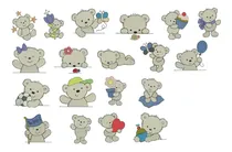 Comprar Diseño Matrices P\u002F Maquinas Bordadora Ositos Bebes Oso Nene