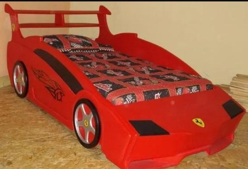 Cama 1 Plaza De Auto Ferrari Cars,hombre Araña