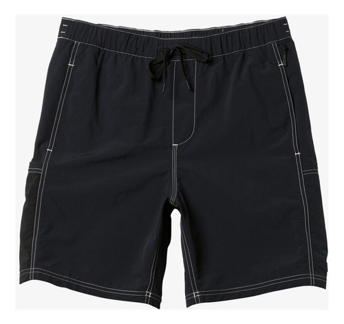 Short Surf Quicksilver Para Hombre, Color Negro