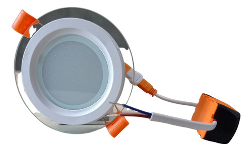 Panel Led 6w Embutir Circular Borde Acrilico Hammer 