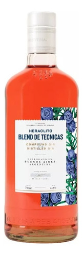 Gin Heraclito Blend De Tecnicas 750 Ml
