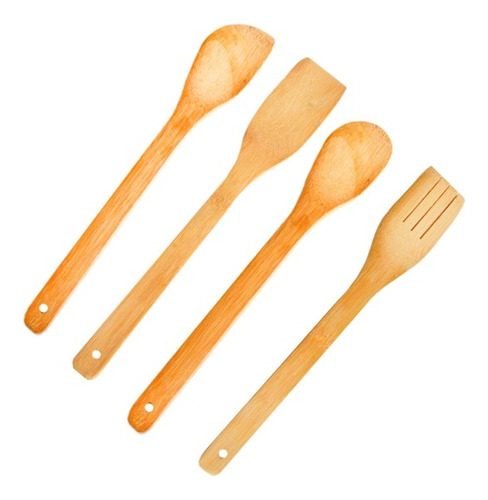 Set De 4 Paletas Bambú