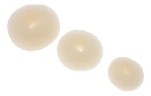 3 Piezas Hair Bun Donut Maker, Bun, Maker, Shaper Beige