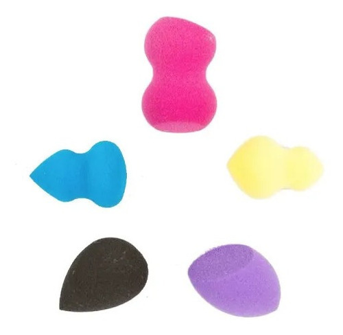 Fascino Mini Confeti Esponja Para Maquillaje X 5 Unidades