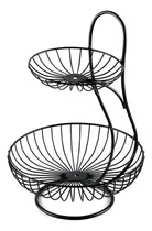 Comprar Soporte De Frutero De 2 Niveles\u002F3 Niveles, Nivel 2 Negro