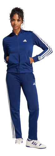 Conjunto adidas Casual Essentials Mujer Azul Jd5435