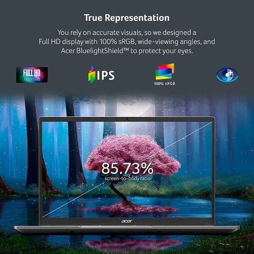 Imagen 2 de 10 de Ultrabook Acer Swift X Ryzen7 5800u 16gb Ssd512 14 Rtx3050ti