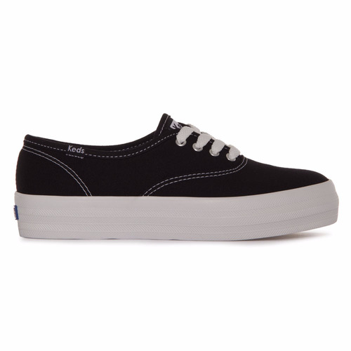 tênis keds triple canvas preto branco