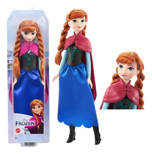 Boneca Frozen Princesa Anna 30cm O Filme - Mattel #enviahoje