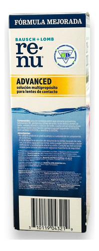 Renu Advanced Solución Para Lentes De Contacto C/120ml
