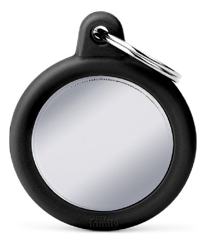 My Family Chromed Circle With Black Rubber