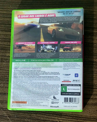 Forza Horizon Horizon Standard Edition Xbox 360 Físico (Usado)