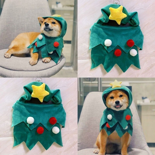 Disfraz Árbol Navideño Para Perro Mascotas