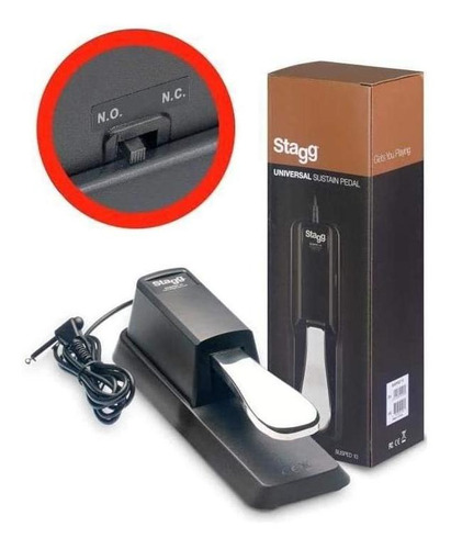 Pedal De Sustain Stagg Susped 10 - Roland Casio Yamaha Korg