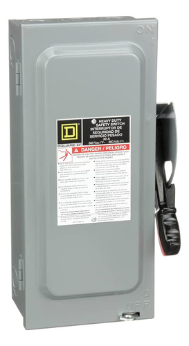 Interruptor De Seguridad 600v 30a 3p Nema 1 Hu361