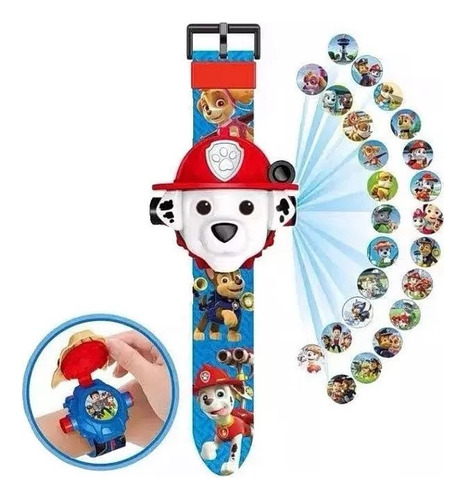 Reloj Proyector Paw Patrol 24 Imagenes Patrulla Canina Toys