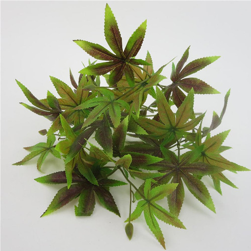 Follaje Artificial Simulación Hojas De Arce Falsas Plantas