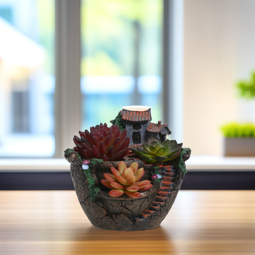 Flores Artificiales Bestomz Micro Landscape Y Plantas Sucule