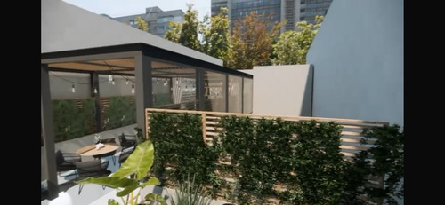Terraza En Tercer Piso En Casa Con Uso De Suelo Comercial En La Colonia Roma