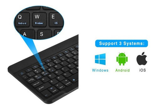 Teclado Inalámbrico Portátil Compacto Bluetooth 10