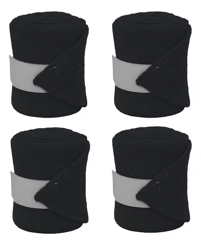 Vendas Elasticas Para Caballos Con Velcro X 4 Unidades