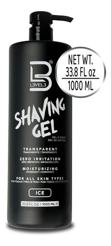 Gel De Afeitar Ice Level 3 1000ml Hidratante Y No Irritante