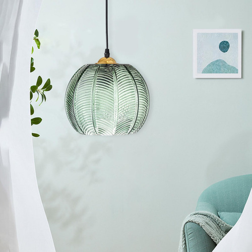 Lámpara Colgante De Cristal Moderna Pantalla 15cm