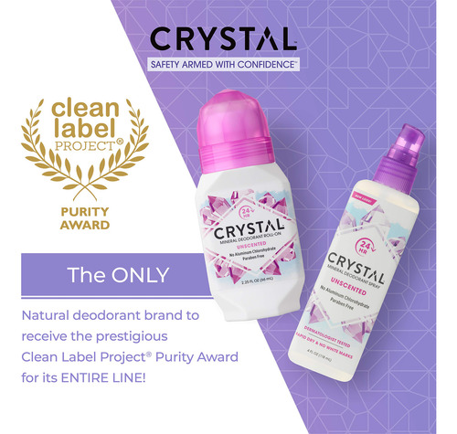 Desodorante Crystal Essence Mineral Roll-on 66 Ml (paquete D