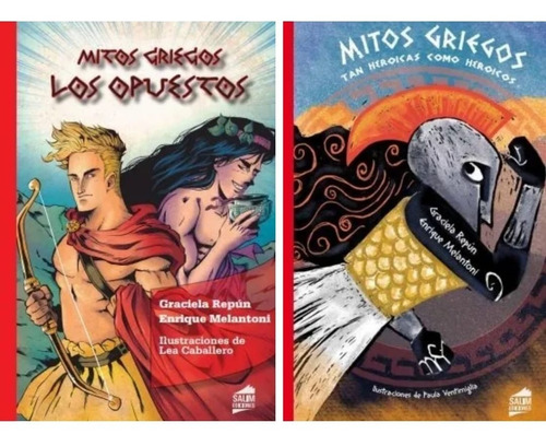 Lote X 2 Libros Infantiles- Repun/ Melantoni - Mitos Griegos
