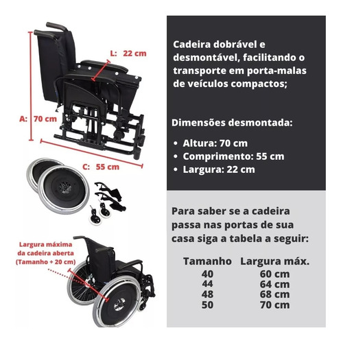 Cadeira De Rodas Manual Ágile Reclinável Jaguaribe