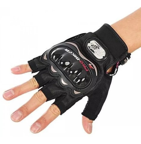 Guantes Medio Dedo Probiker Urbano Con Proteccion Fas Motos