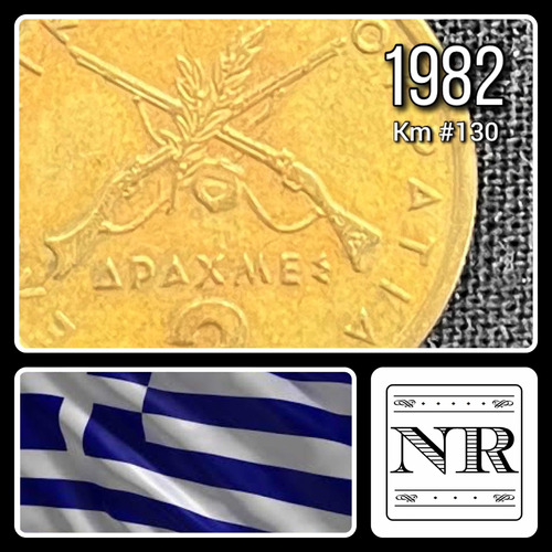 Grecia - 2 Dracmas - Año 1982 - Km #130 - Karaiskakis