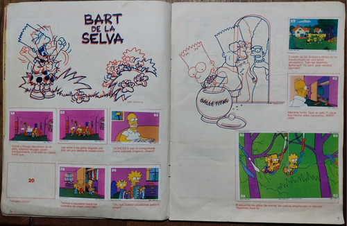 Álbum De Figuritas Los Simpsons. Cromy. Año 1992. (Usado)