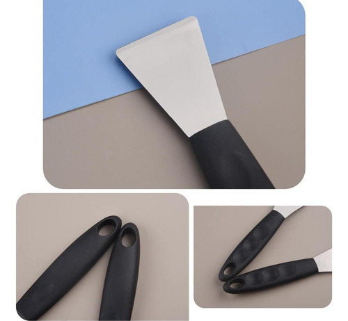 Raspador De Acero Inoxidable 4every 2 Piezas Curva Y Recta