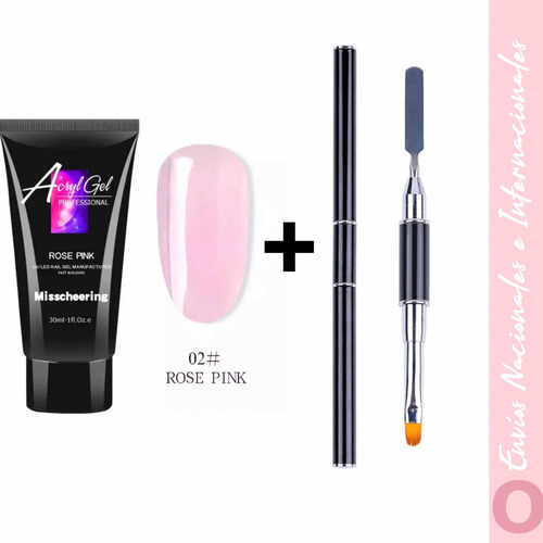 Imagen 1 de 1 de Kit Con Pincel Dual System Para Polygel