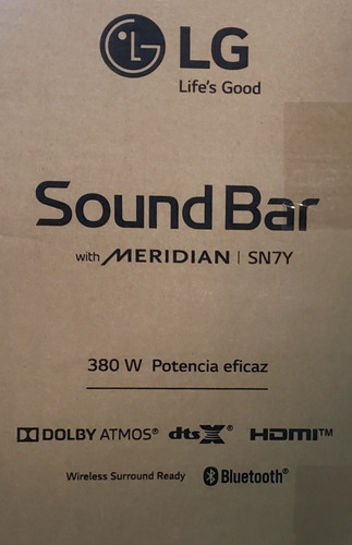 Barra De Sonido LG Con Meridia Con Woofer Sn7y 5.1ch Nueva