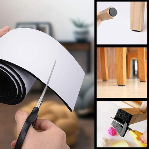 3 Cintas Autoadhesivas De Fieltro Para Pies De Silla,